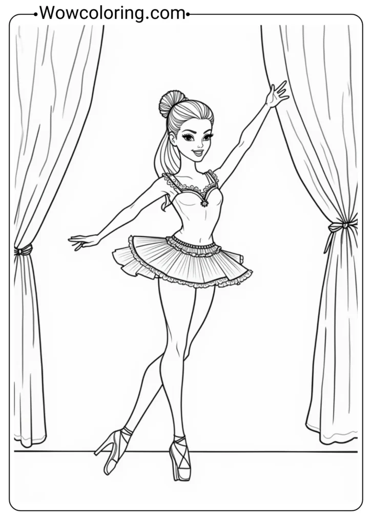 Ballerina Barbie on Stage