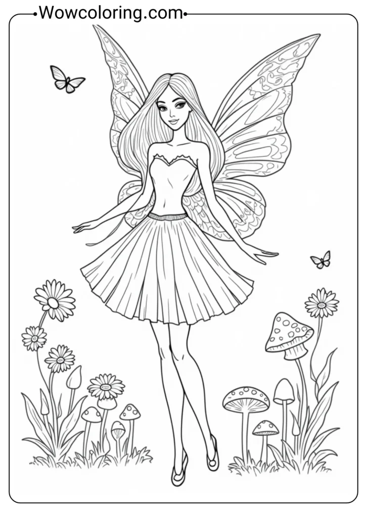 Fairy Barbie in Enchanted Garden