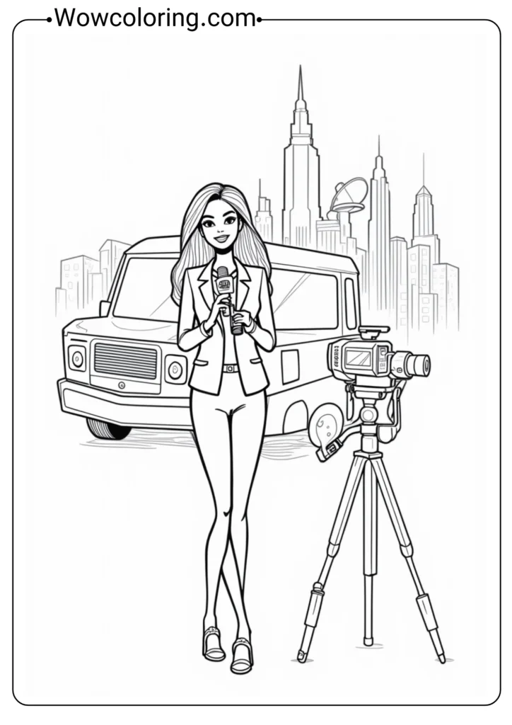 News Reporter Barbie