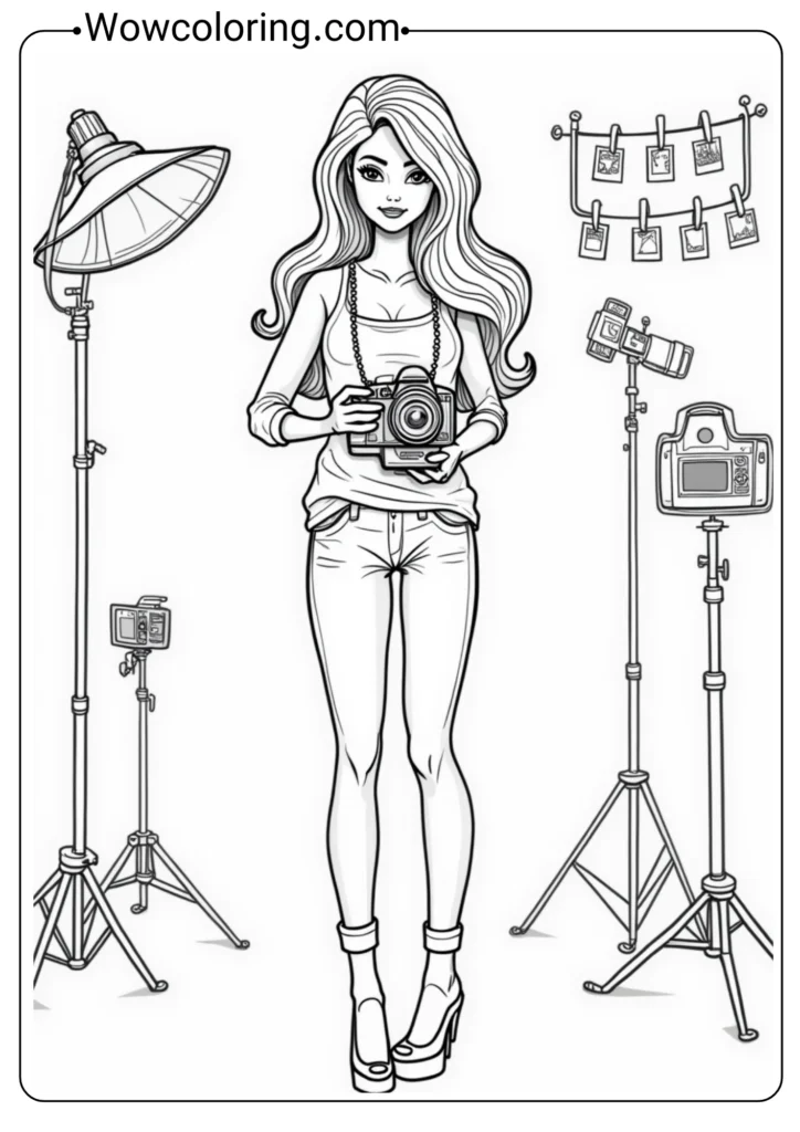 Photographer Barbie on Photo Shoot