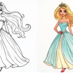 barbie coloring pages