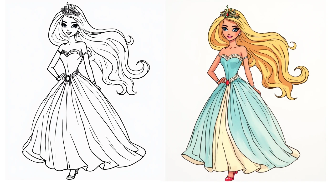 barbie coloring pages